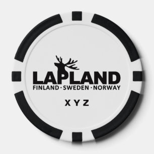 LAPLAND custom monogram poker chips