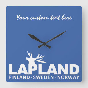 LAPLAND custom text & colour wall clock