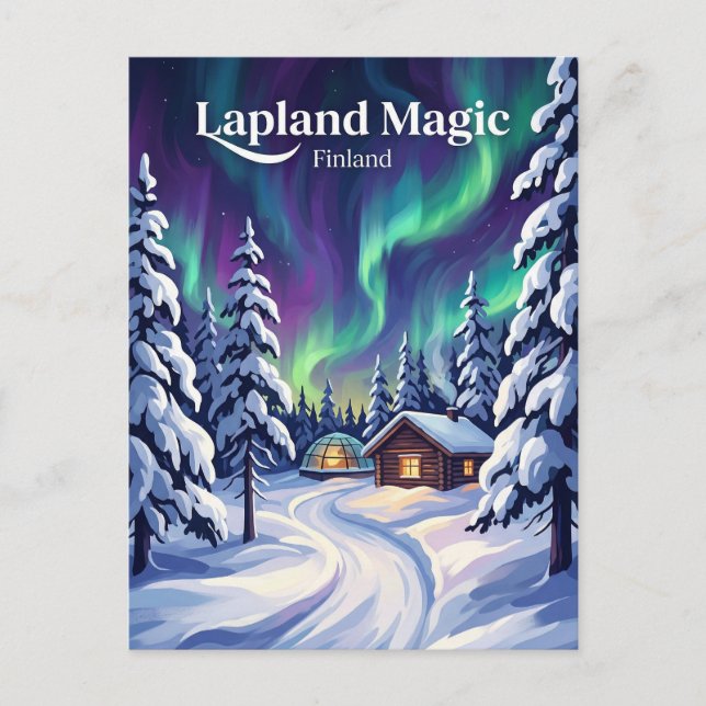 Lapland Finland Postcard (Front)