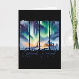 Lapland Finland Traveling Trip Vacation Meet Me In Card