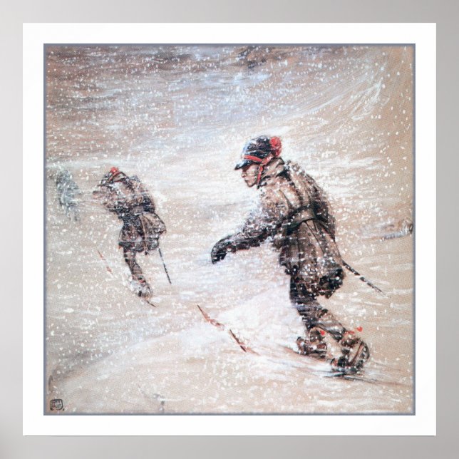 Laplanders in a Snowstorm Poster (Front)
