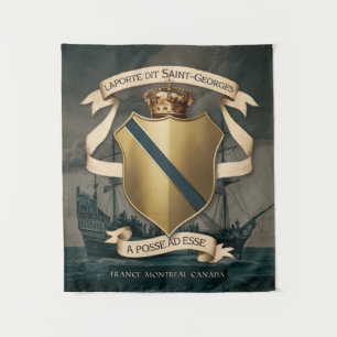 Laporte dit Saint Georges Coat of Arms 1 Tapestry