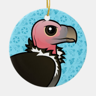 Lappet-faced Vulture Ceramic Tree Decoration