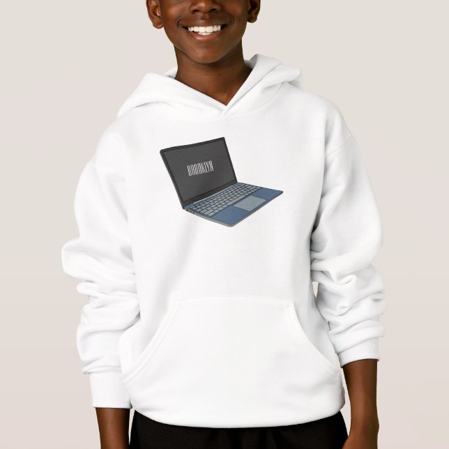 Laptop cartoon illustration  (Front)