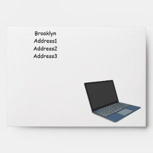 Laptop cartoon illustration envelope