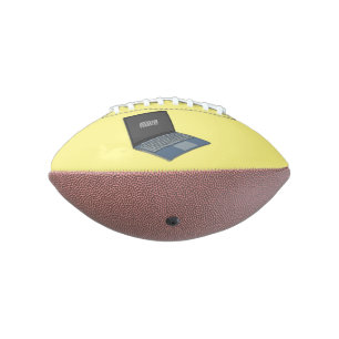 Laptop cartoon illustration football