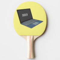 Laptop cartoon illustration