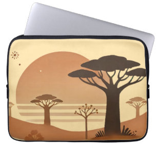 🌅 Laptop Case – African Sunset Elegance 🌅