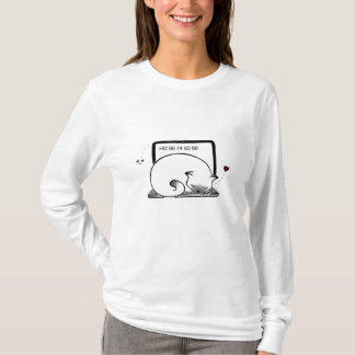 Laptop Cat Bed (Blue Point) Hoodie T-Shirt