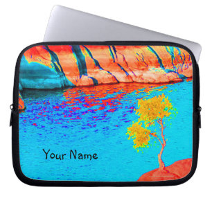Laptop Computer Sleeve, Colourful Landscape Scene Sleeve