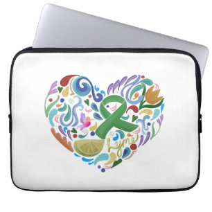 Laptop Computer Sleeve, "Lyme Disease" gift Lapto Laptop Sleeve