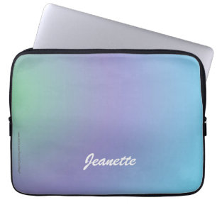 Laptop Computer Sleeve Pastel Blue Purple