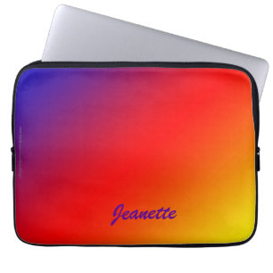 Laptop Computer Sleeve Vivid Rainbow