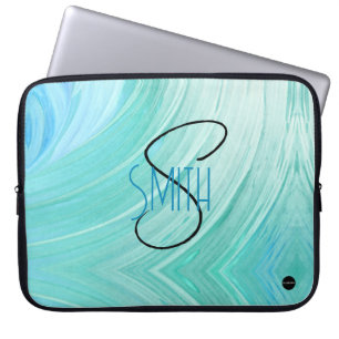 Laptop Cover Blue Swirl HAMbyWG