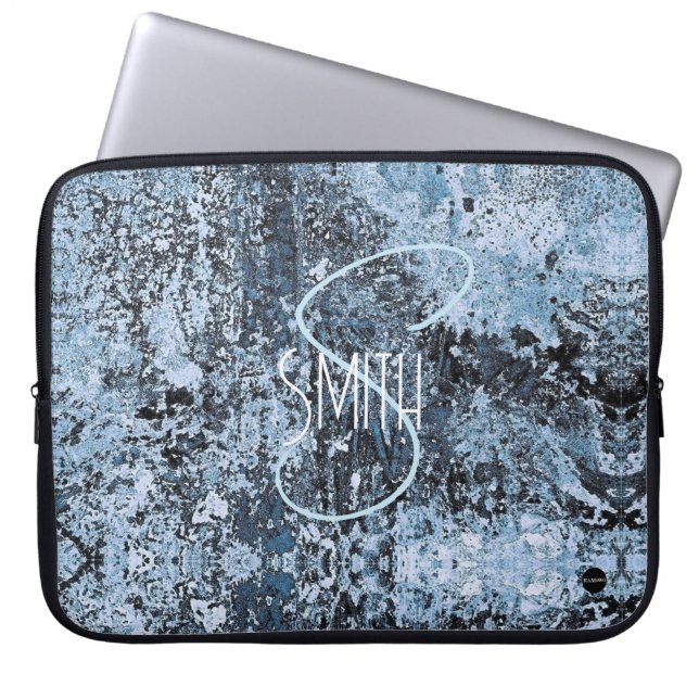 Laptop Cover with Mixed Light Blue  HAMbyWG (Front)