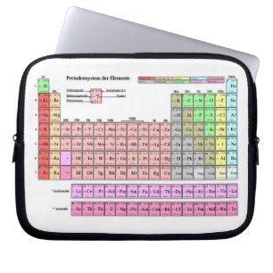 Laptop-Hülse Periodensystem der Elemente Laptop Sleeve