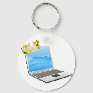 Laptop King Key Ring