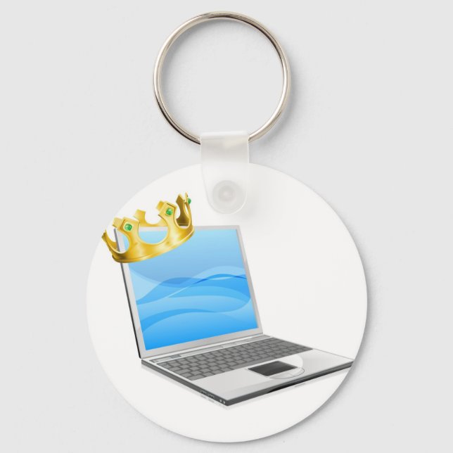 Laptop King Key Ring (Front)