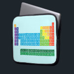 Laptop/netbook Sleeves<br><div class="desc">Laptop/netbook Sleeve featuring periodic table of the elements,  with each element group marked in rainbow colours.</div>