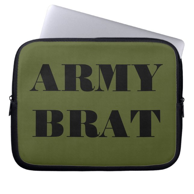 Laptop Sleeve Army Brat (Front)