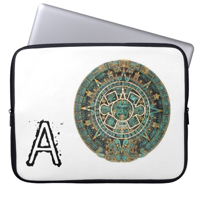 Laptop Sleeve Aztec Green (Front)