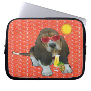 Laptop Sleeve Baby Basset Hound Summer Time