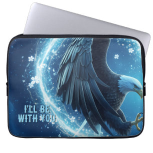 Laptop Sleeve Bald Eagle Heart 1 - 13 Inch