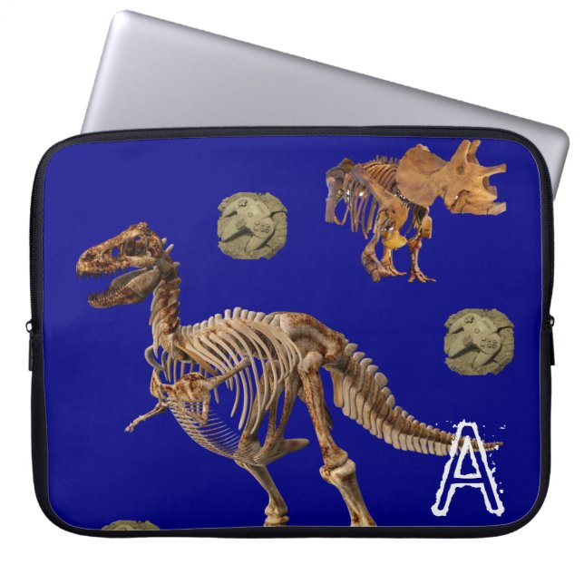 Laptop Sleeve Dinosaur Fossils (Front)