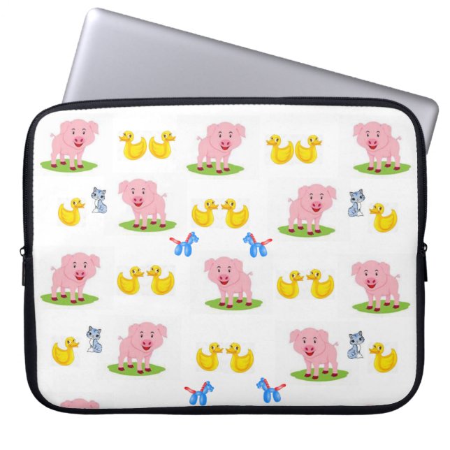 Laptop Sleeve Duck Pig (Front)