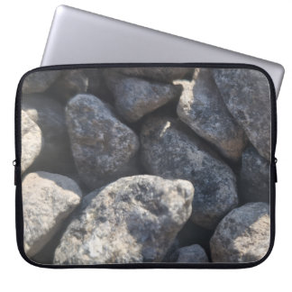 laptop sleeve featuring rocks