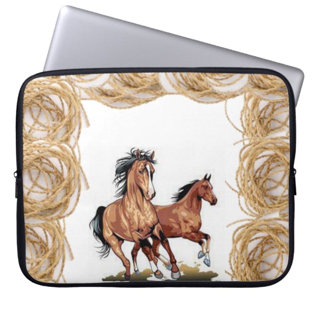 Laptop Sleeve Horses (Front)