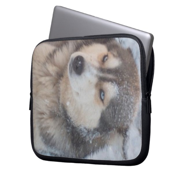 Laptop Sleeve Husky (Front Left)