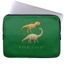 Laptop Sleeve - I Love Dinosaurs Rawr Rawr