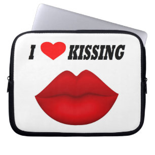 Laptop Sleeve I Love Kissing