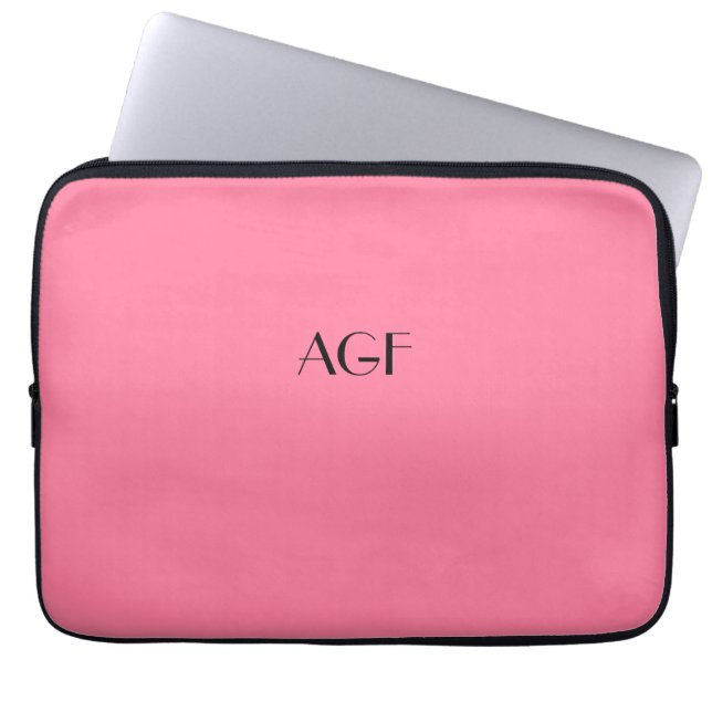 laptop sleeve monogram for 13" laptop, #241 (Front)