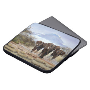 Laptop Sleeve of Kilimanjaro Elephant