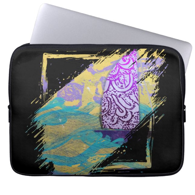 Laptop Sleeve - Paint Swatch Lavender Sail (Front)