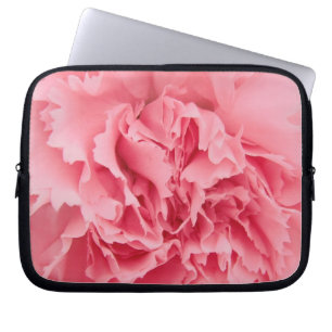 Laptop Sleeve Pink Carnation Close Up