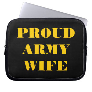 Laptop Sleeve Proud Army Wife