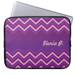 LapTop Sleeve Retro Zig Zag Chevron Pattern