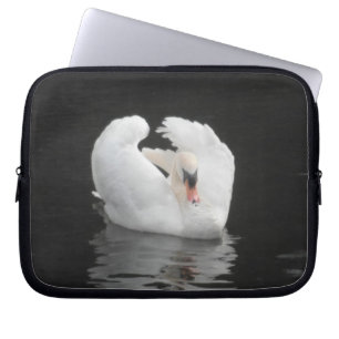 Laptop Sleeve Swan Swimming