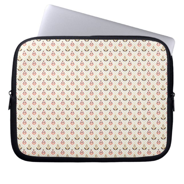 Laptop sleeve with a delicate cherry blossom  (Front)