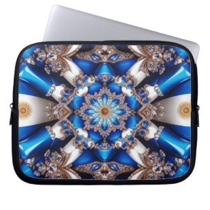 Laptop Sleeve with Argentinian Colours Design