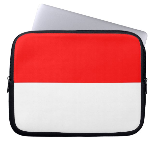 Laptop Sleeve with flag of Indonesia (Front)