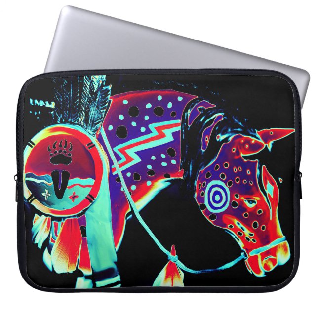 Laptop Sleeve with "Painted Pony" Design (Front)