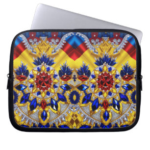 Laptop Sleeve with Romanian Colours Design