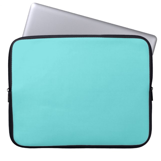 laptop sleeves_#133 aqua solid sleeve (Front)
