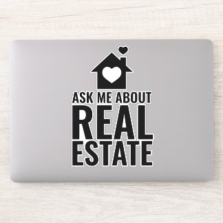Laptop Sticker - Ask me about Real Estate
