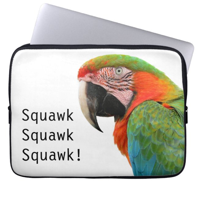 Laptop & Tablet Case with Parrot (Front)