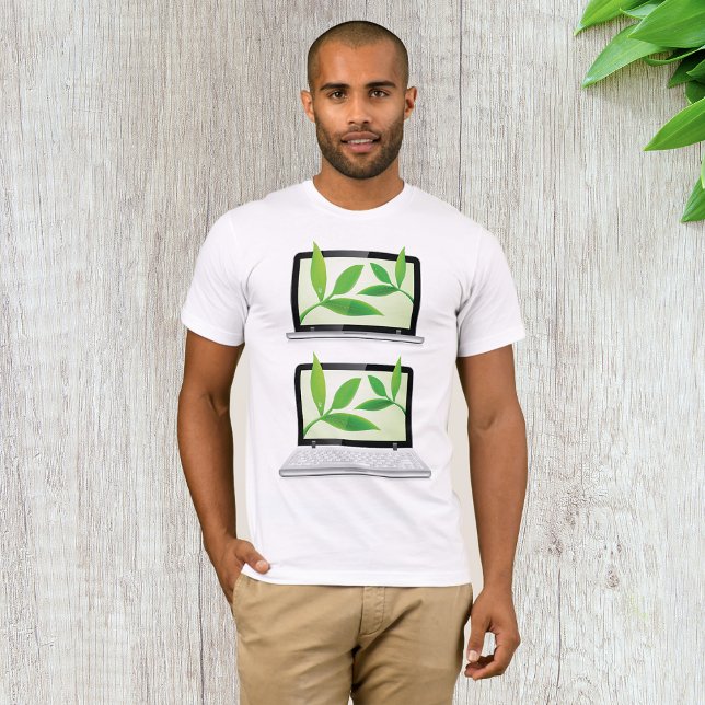 Laptops With Leaves T-Shirt (Creator Uploaded)